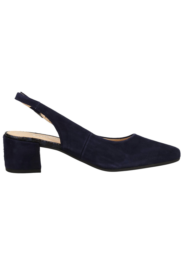 Gabor Pumps Samt Blau - surf4shoes