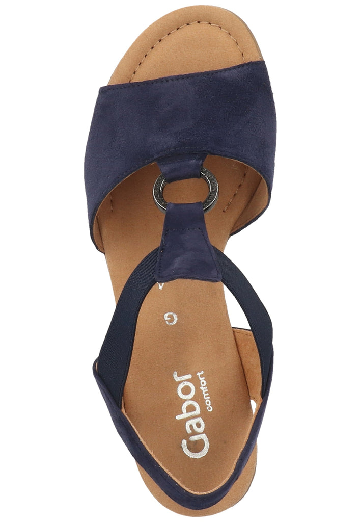 Gabor Sandalen Leder Blau - surf4shoes