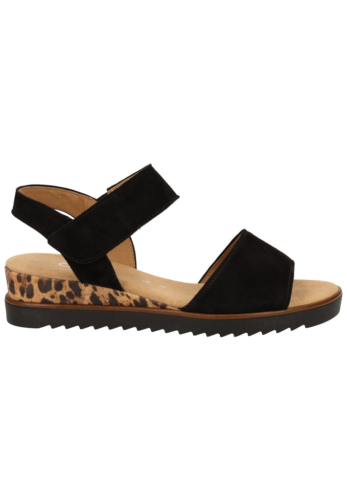 Gabor Sandalen Leder Schwarz - surf4shoes
