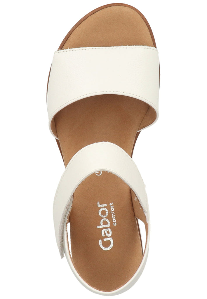 Gabor Sandalen Leder Weiß - surf4shoes