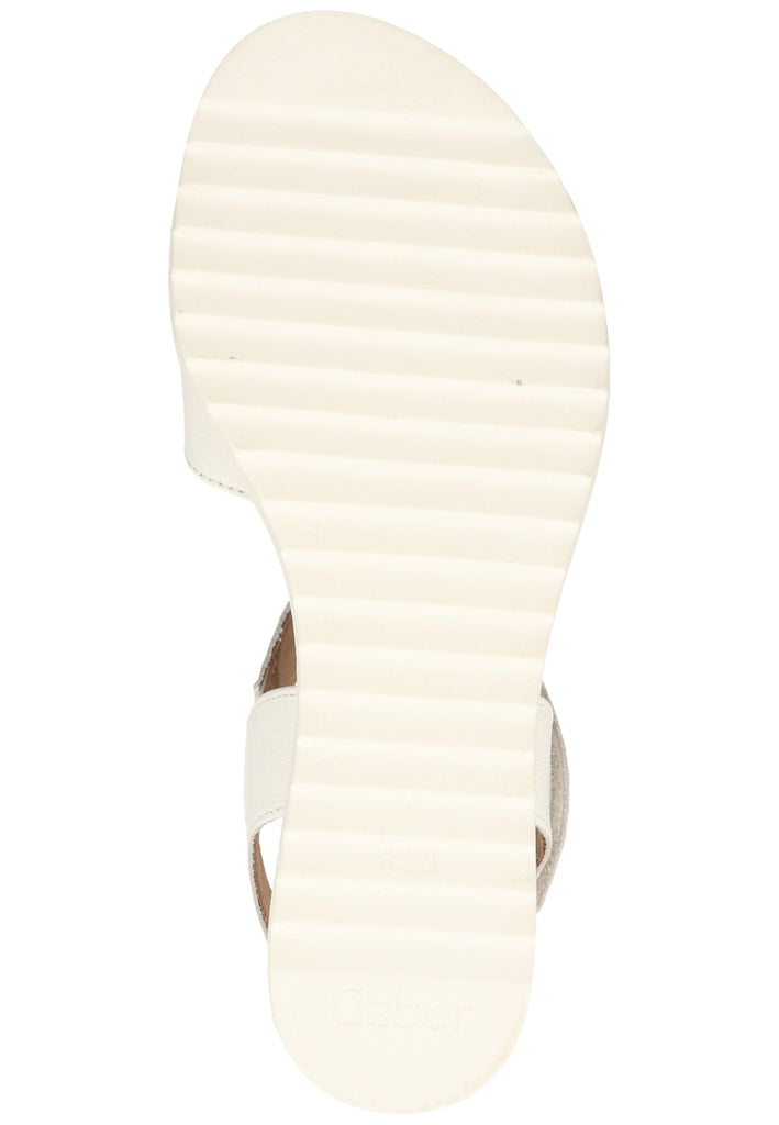 Gabor Sandalen Leder Weiß - surf4shoes