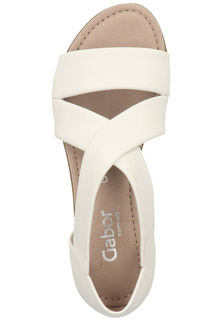 Gabor Sandalen Leder Weiß - surf4shoes