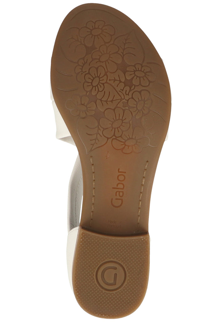 Gabor Sandalen Leder Weiß - surf4shoes