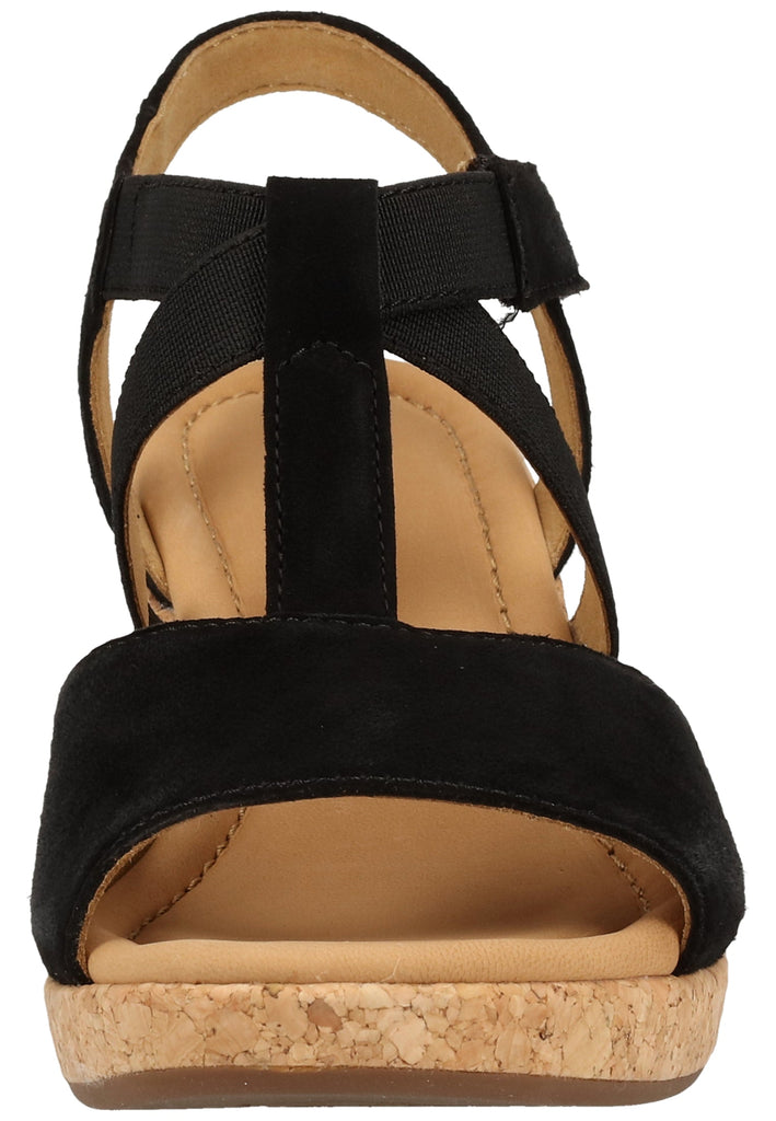 Gabor Sandalen Leder/Textil Schwarz - surf4shoes