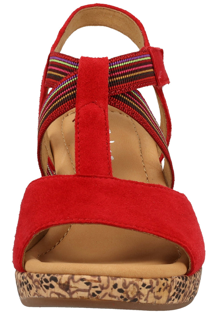 Gabor Sandalen Leder/Textil Rot - surf4shoes