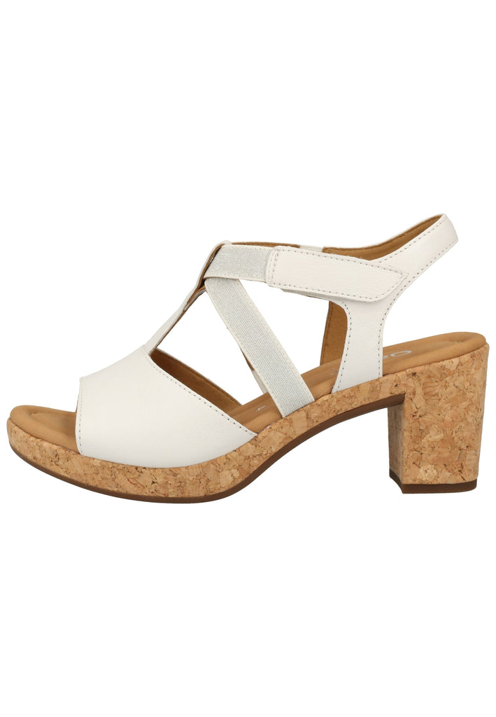 Gabor Sandalen Leder/Textil Weiß - surf4shoes