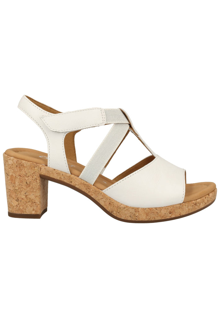 Gabor Sandalen Leder/Textil Weiß - surf4shoes