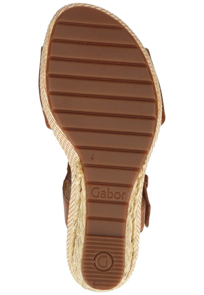 Gabor Sandalen Leder Braun - surf4shoes