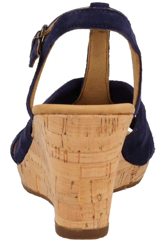 Gabor Sandalen Veloursleder Blau - surf4shoes