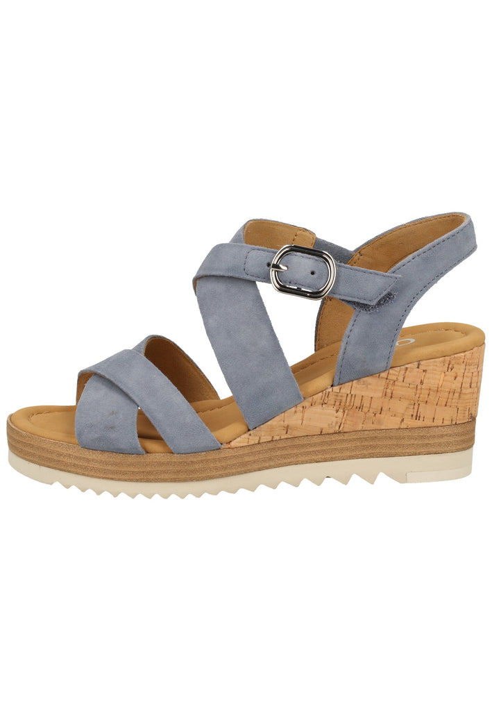 Gabor Sandalen Leder Blau - surf4shoes