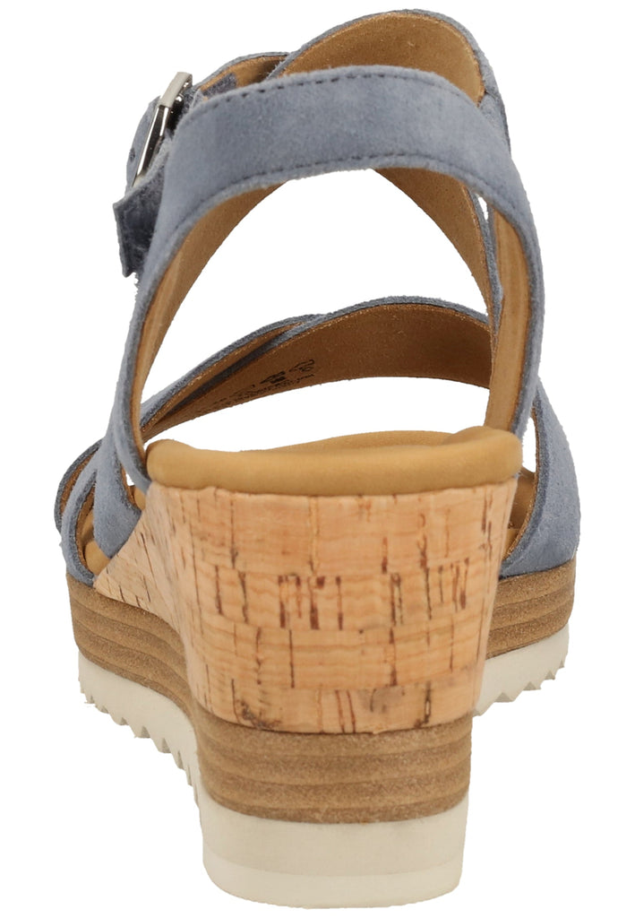 Gabor Sandalen Leder Blau - surf4shoes