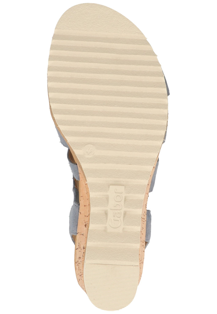 Gabor Sandalen Leder Blau - surf4shoes