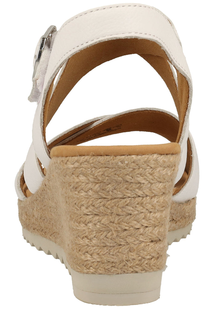 Gabor Sandalen Lederimitat Weiß - surf4shoes