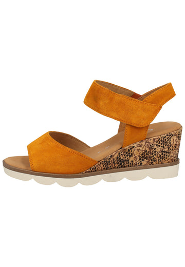 Gabor Sandalen Leder Orange - surf4shoes
