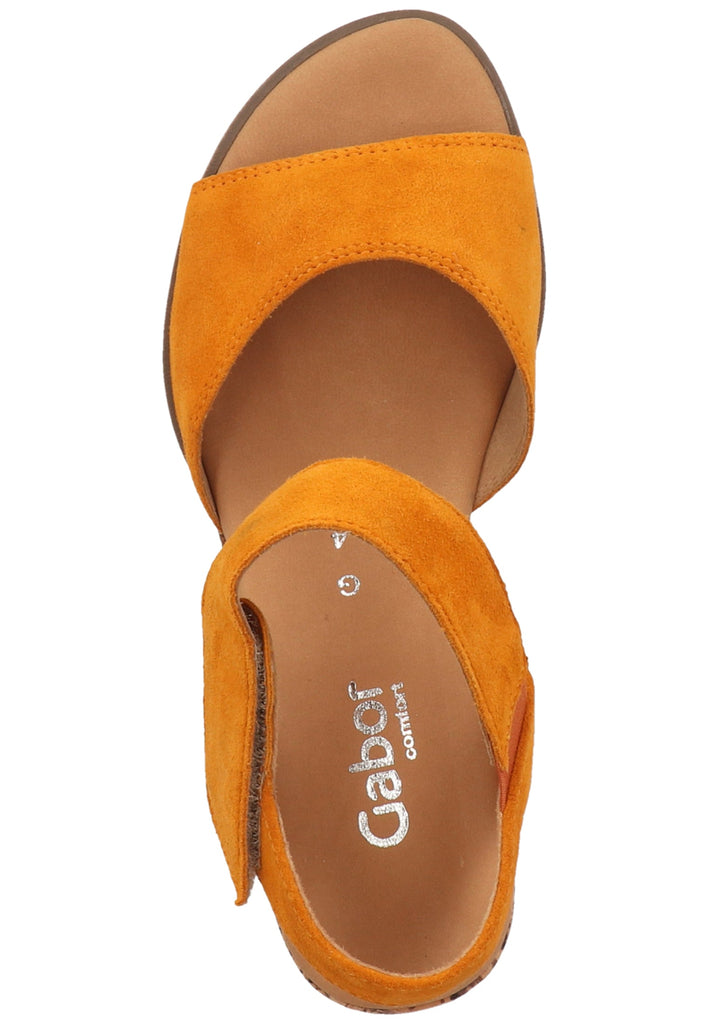 Gabor Sandalen Leder Orange - surf4shoes