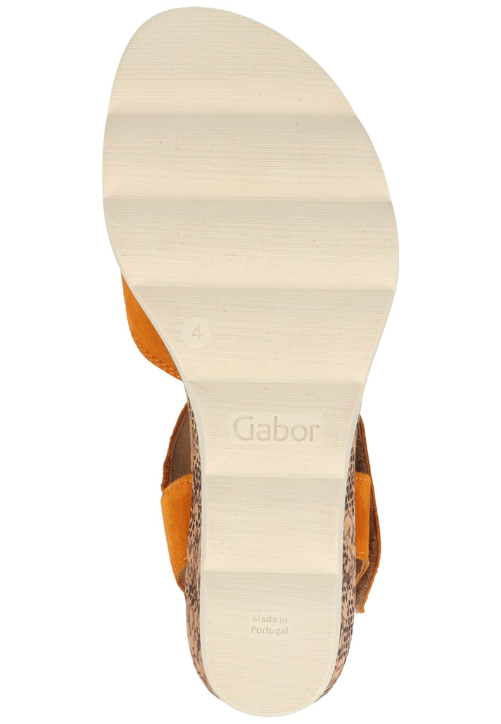 Gabor Sandalen Leder Orange - surf4shoes