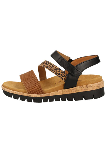 Gabor Sandalen Leder Camel - surf4shoes