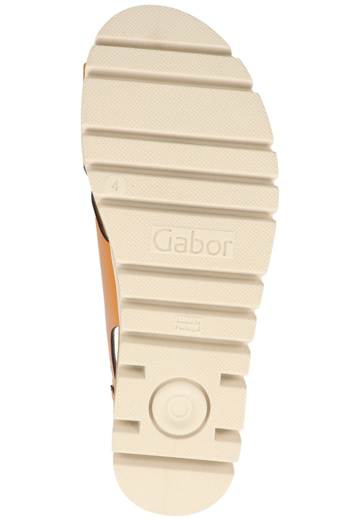 Gabor Sandalen Leder/Synthetik Gelb - surf4shoes