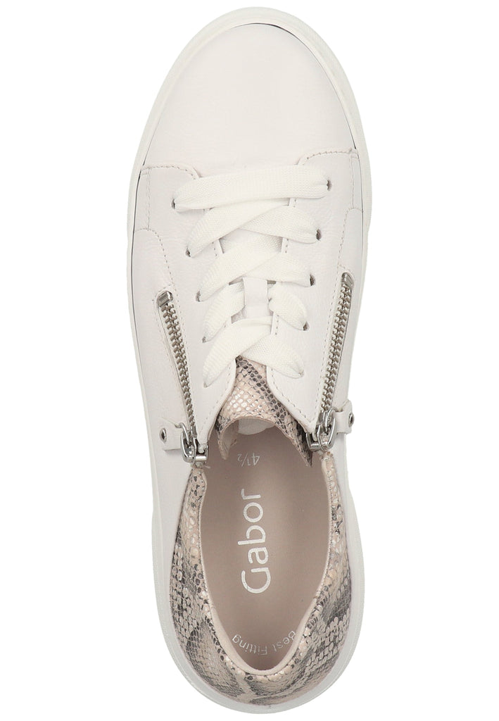 Gabor Sneaker Lederimitat Weiß - surf4shoes