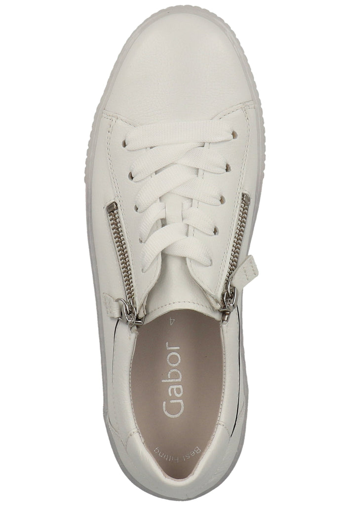 Gabor Sneaker Leder Weiß - surf4shoes