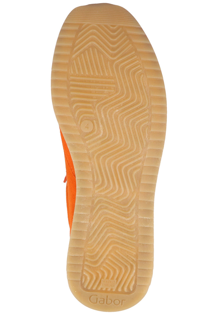 Gabor Sneaker Samt Orange - surf4shoes
