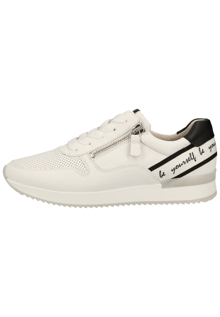 Gabor Sneaker Leder Weiß/Schwarz - surf4shoes