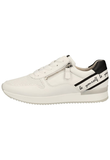 Gabor Sneaker Leder Weiß/Schwarz - surf4shoes