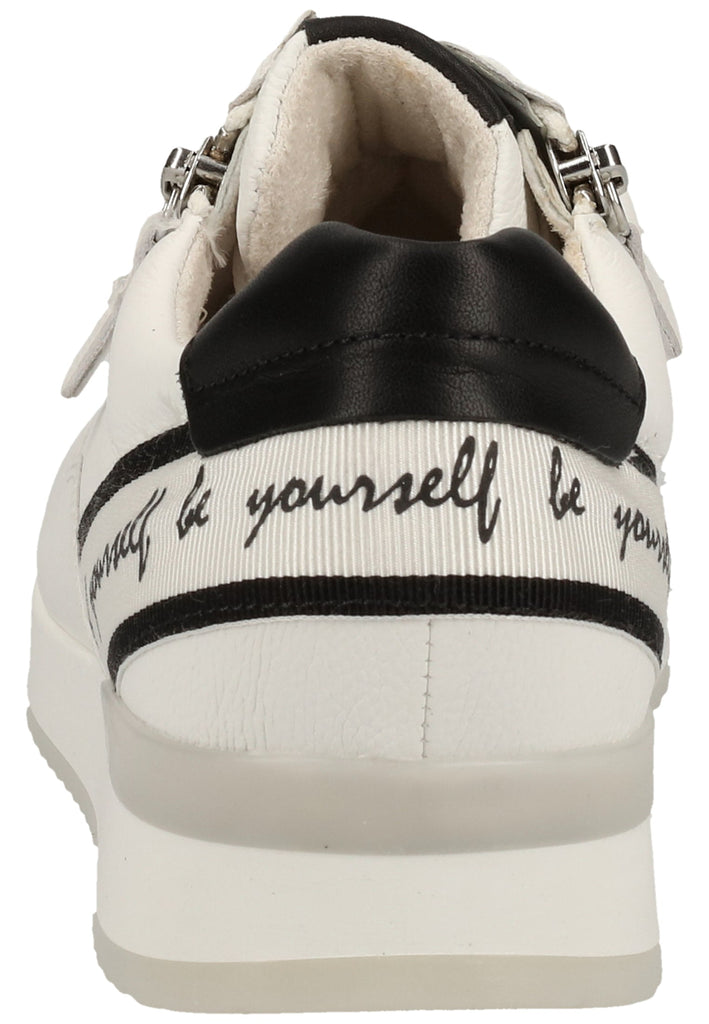 Gabor Sneaker Leder Weiß/Schwarz - surf4shoes