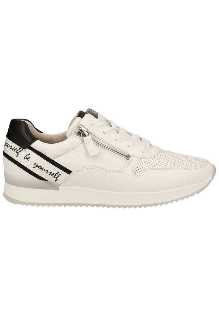 Gabor Sneaker Leder Weiß/Schwarz - surf4shoes