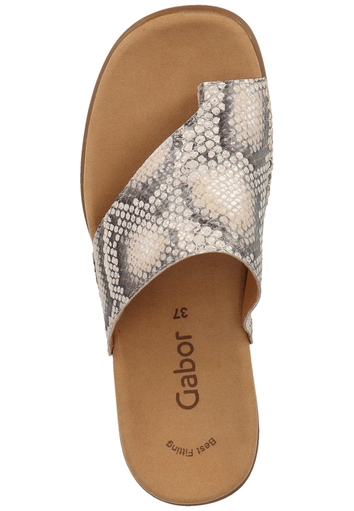 Gabor Sandalen Leder Leinen - surf4shoes