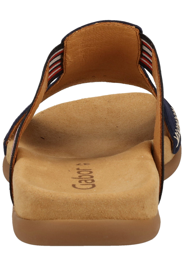 Gabor Pantoletten Leder/Textil Blau - surf4shoes