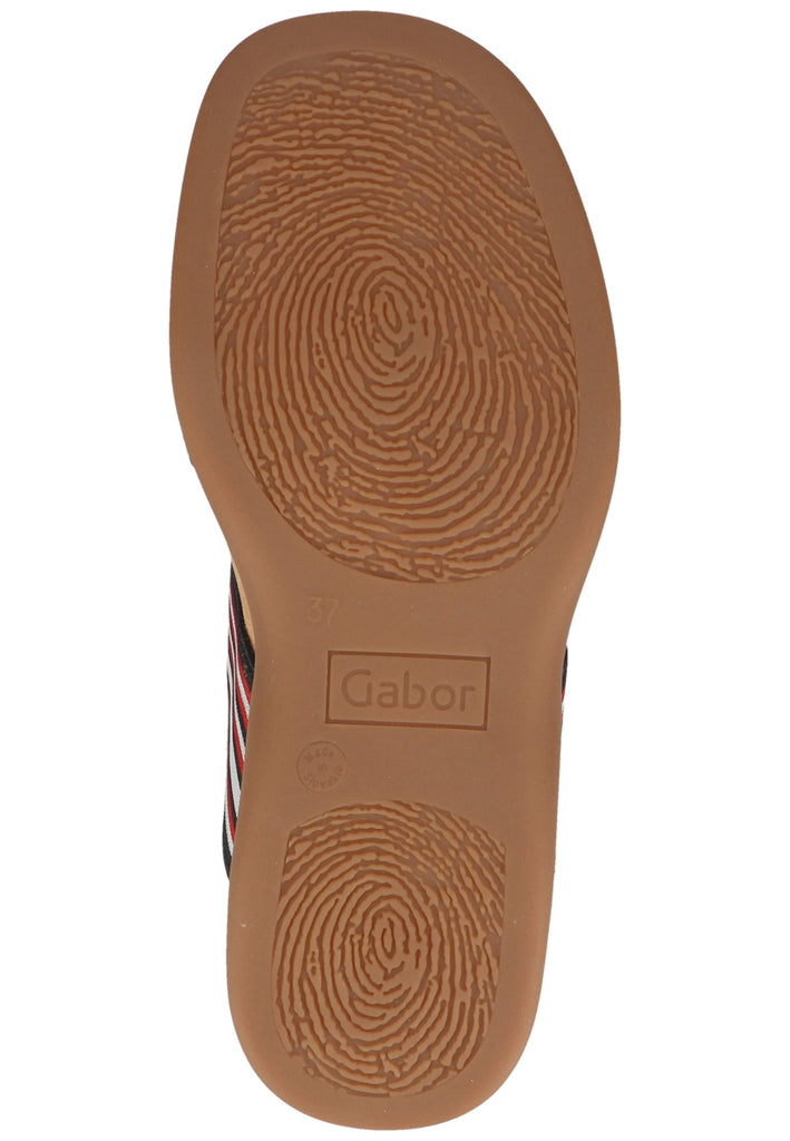 Gabor Pantoletten Leder/Textil Blau - surf4shoes