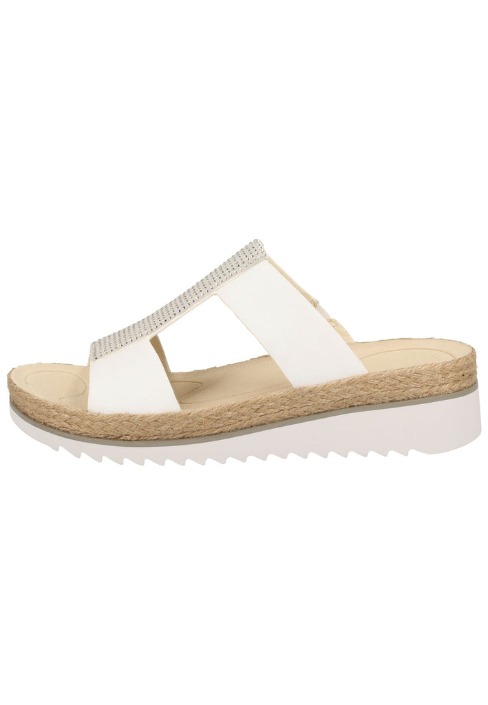 Gabor Pantoletten Glattleder Weiß - surf4shoes
