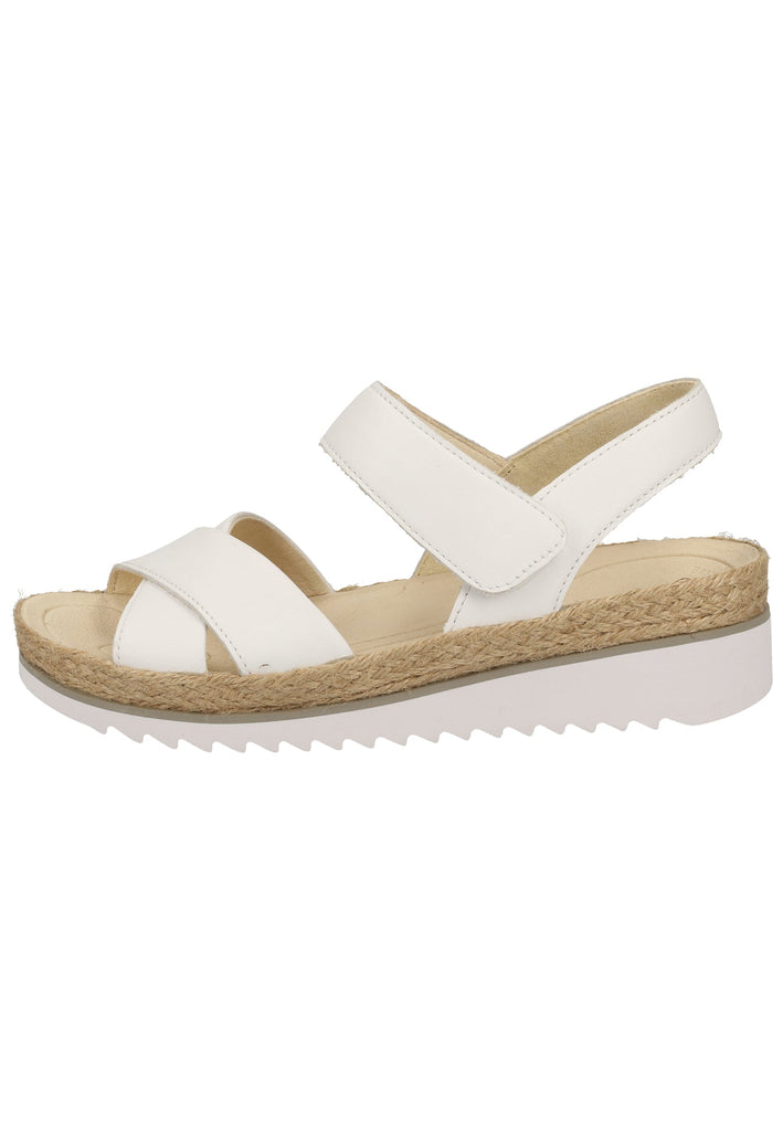 Gabor Sandalen Glattleder Weiß - surf4shoes