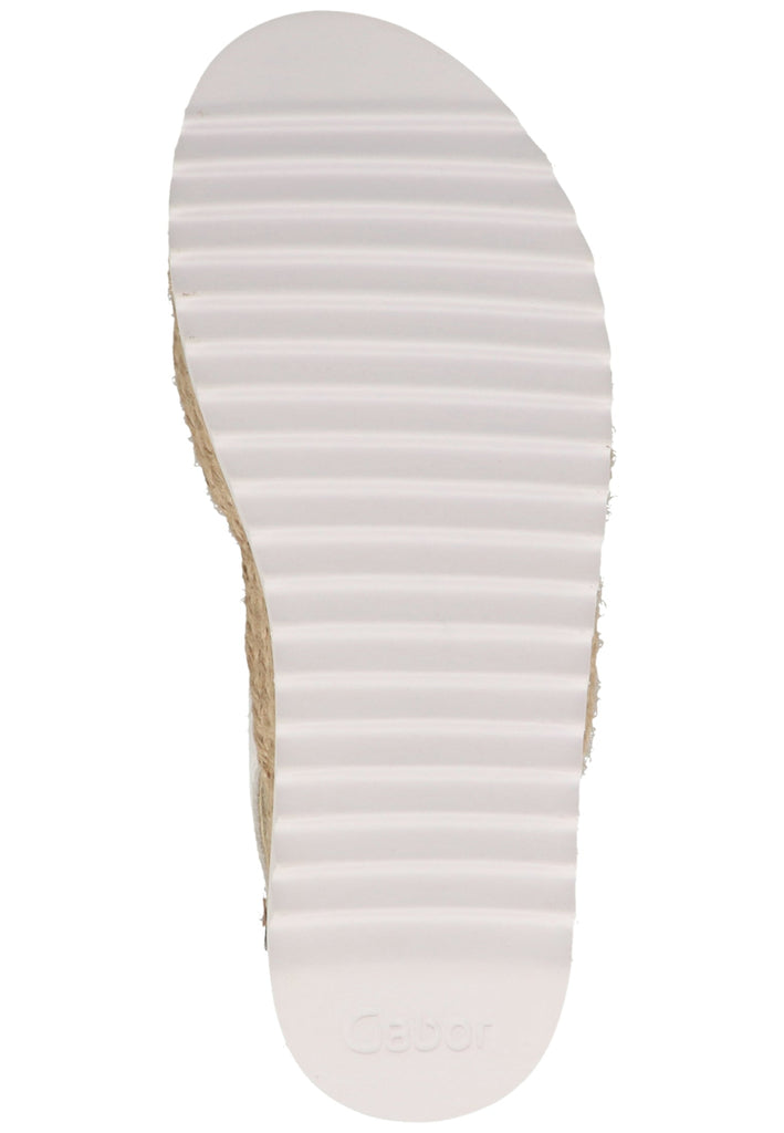 Gabor Sandalen Glattleder Weiß - surf4shoes