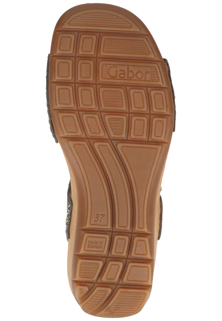 Gabor Sandalen Nubukleder Blau - surf4shoes