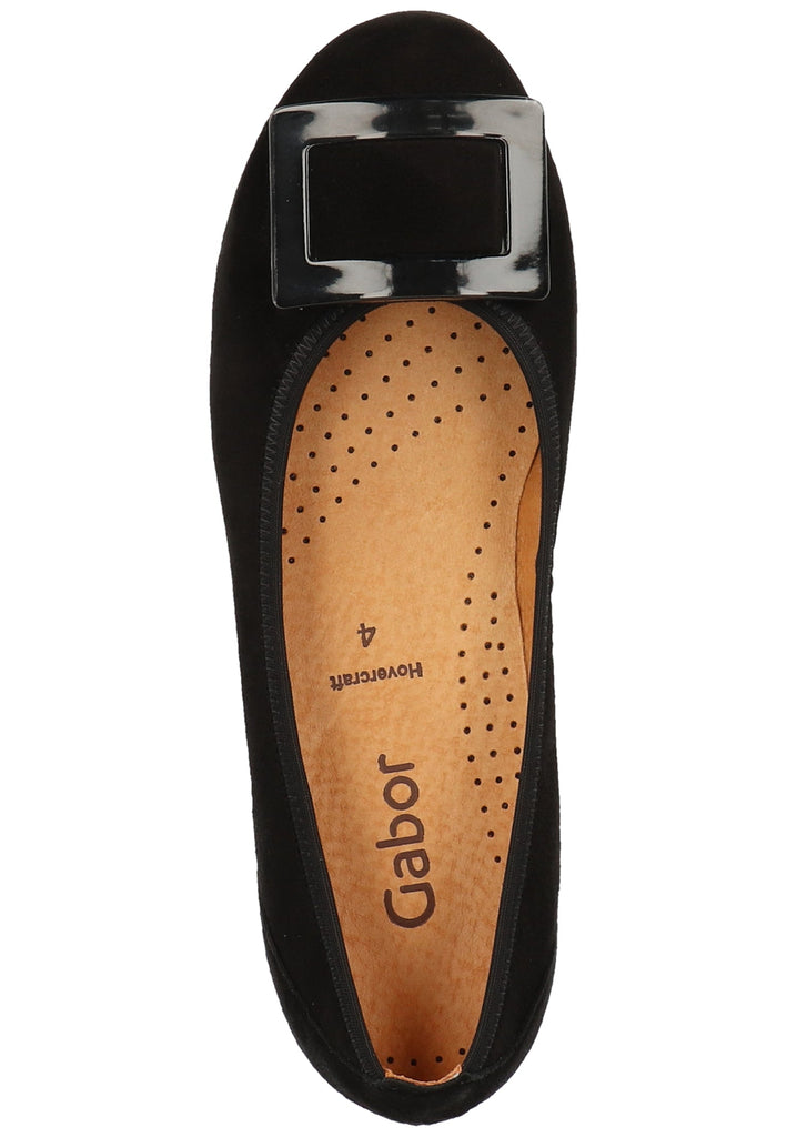 Gabor Ballerinas Leder Schwarz - surf4shoes