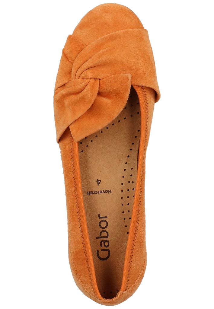 Gabor Ballerinas Samt Orange - surf4shoes