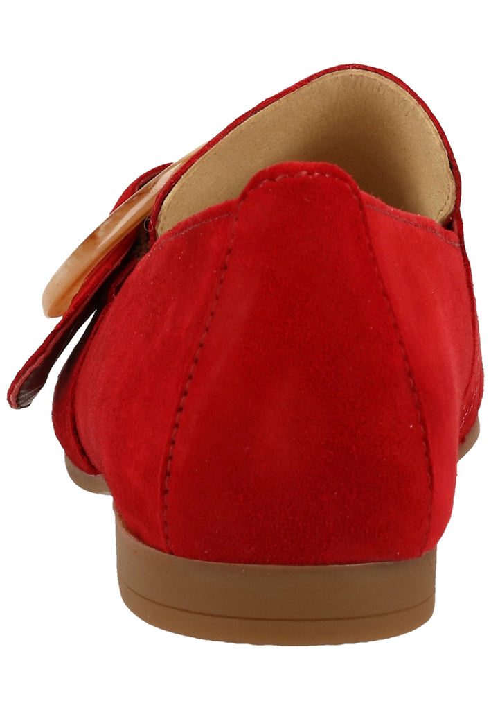 Gabor Ballerinas Veloursleder Rubinrot - surf4shoes