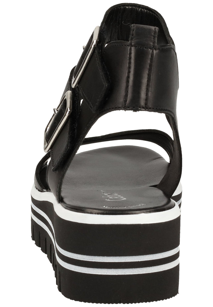 Gabor Sandalen Glattleder Schwarz - surf4shoes