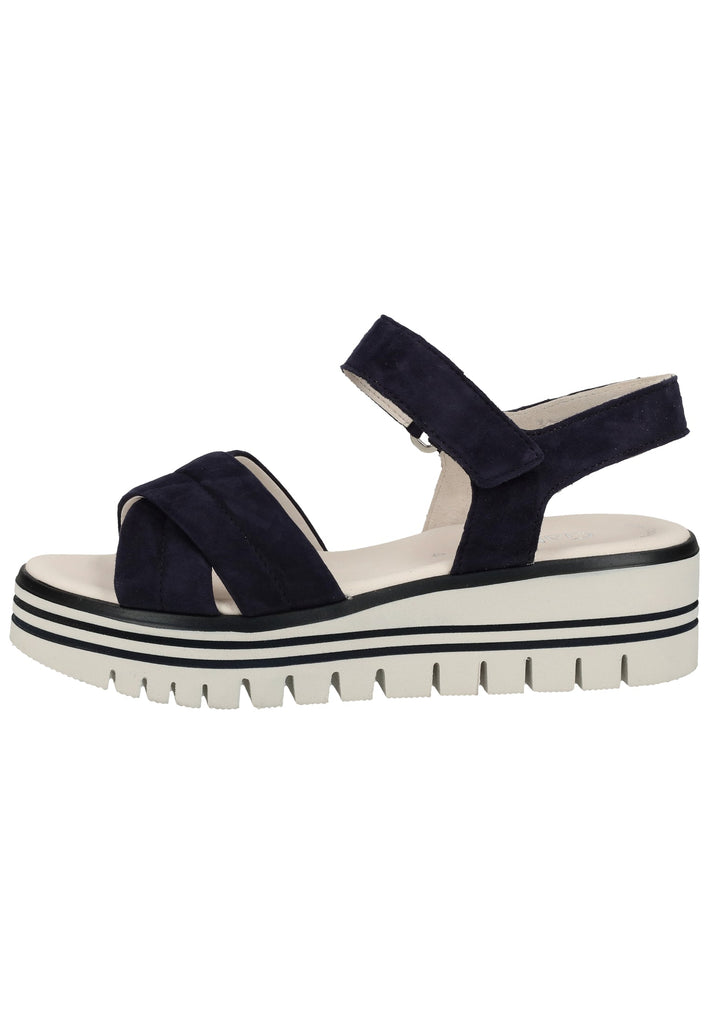 Gabor Sandalen Leder Blau - surf4shoes