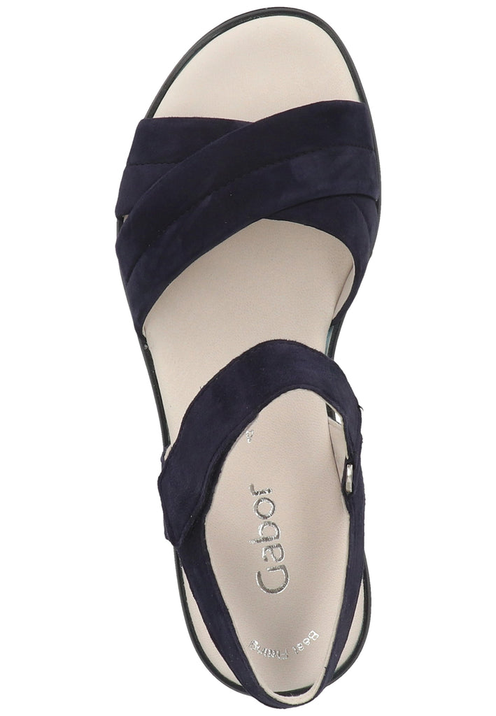 Gabor Sandalen Leder Blau - surf4shoes