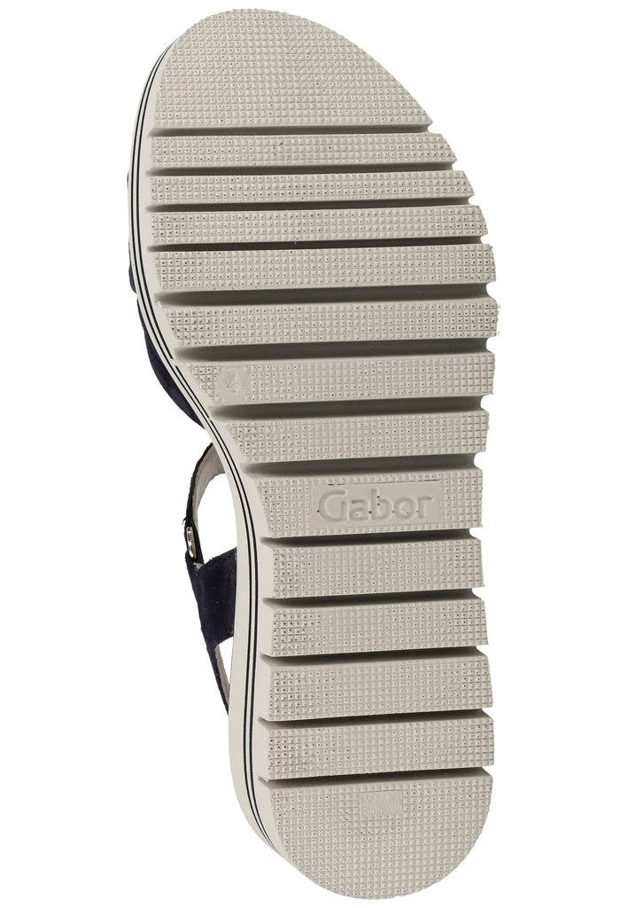 Gabor Sandalen Leder Blau - surf4shoes