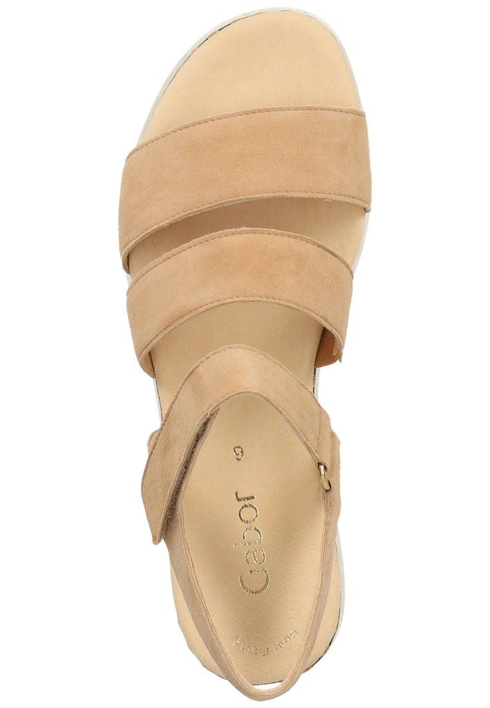 Gabor Sandalen Leder Caramel - surf4shoes