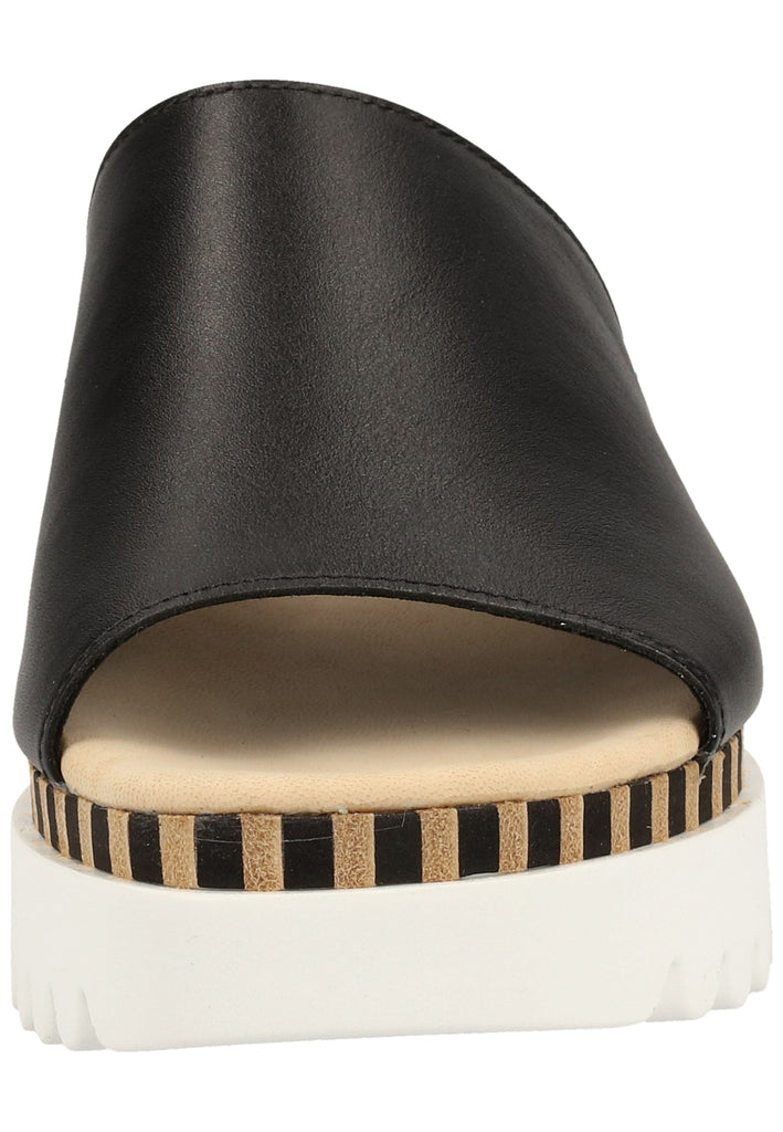Gabor Pantoletten Nappaleder Schwarz - surf4shoes