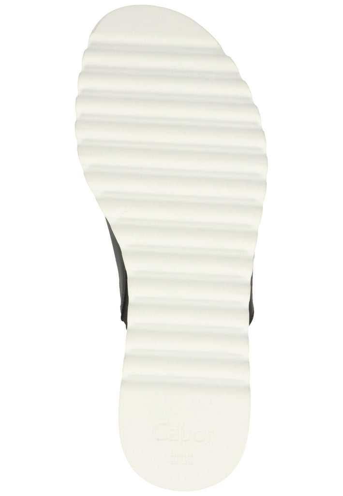 Gabor Pantoletten Nappaleder Schwarz - surf4shoes