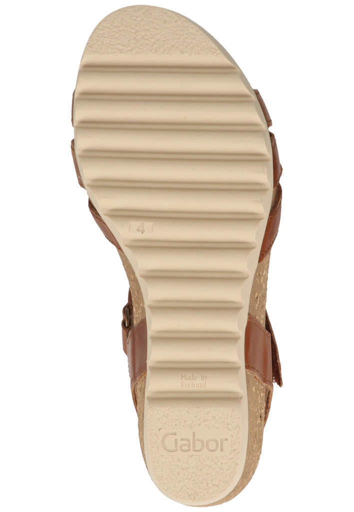 Gabor Sandalen Glattleder Braun - surf4shoes