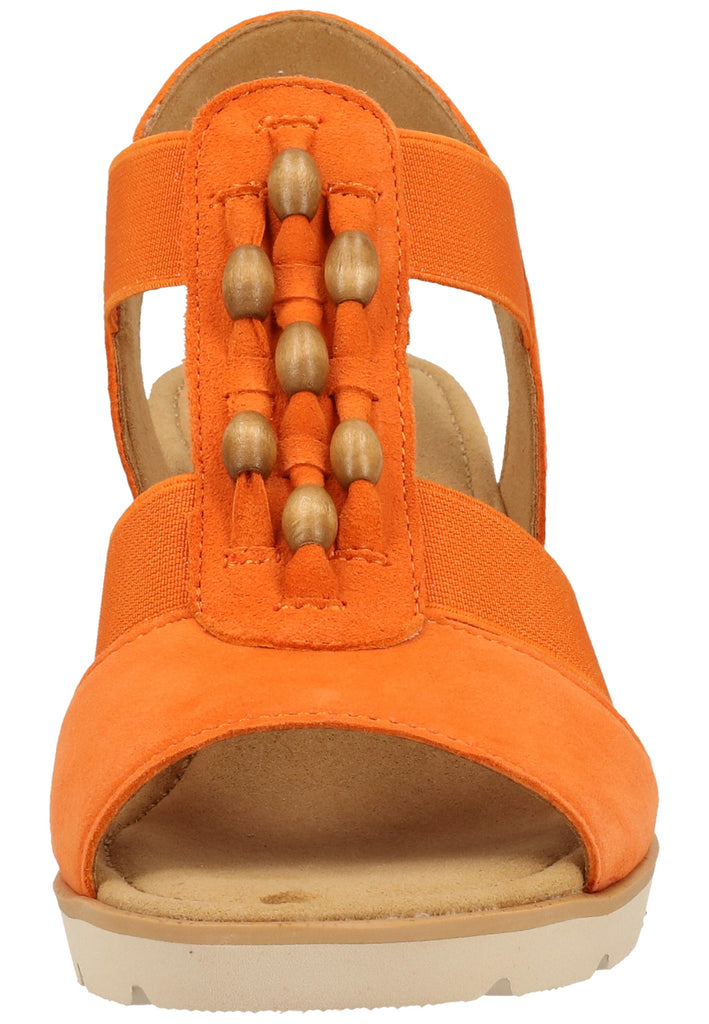 Gabor Sandalen Leder/Textil Orange - surf4shoes