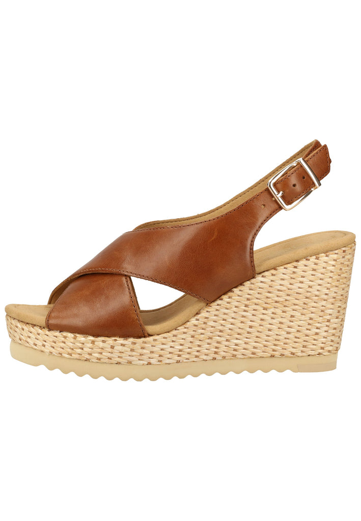 Gabor Sandalen Glattleder Braun - surf4shoes