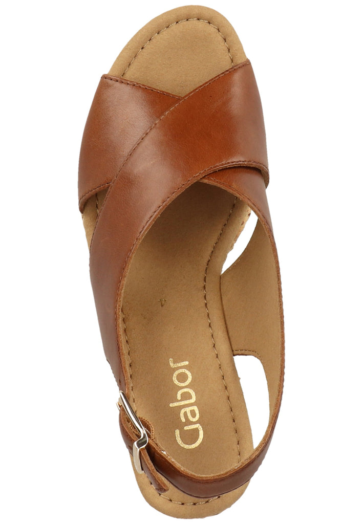 Gabor Sandalen Glattleder Braun - surf4shoes